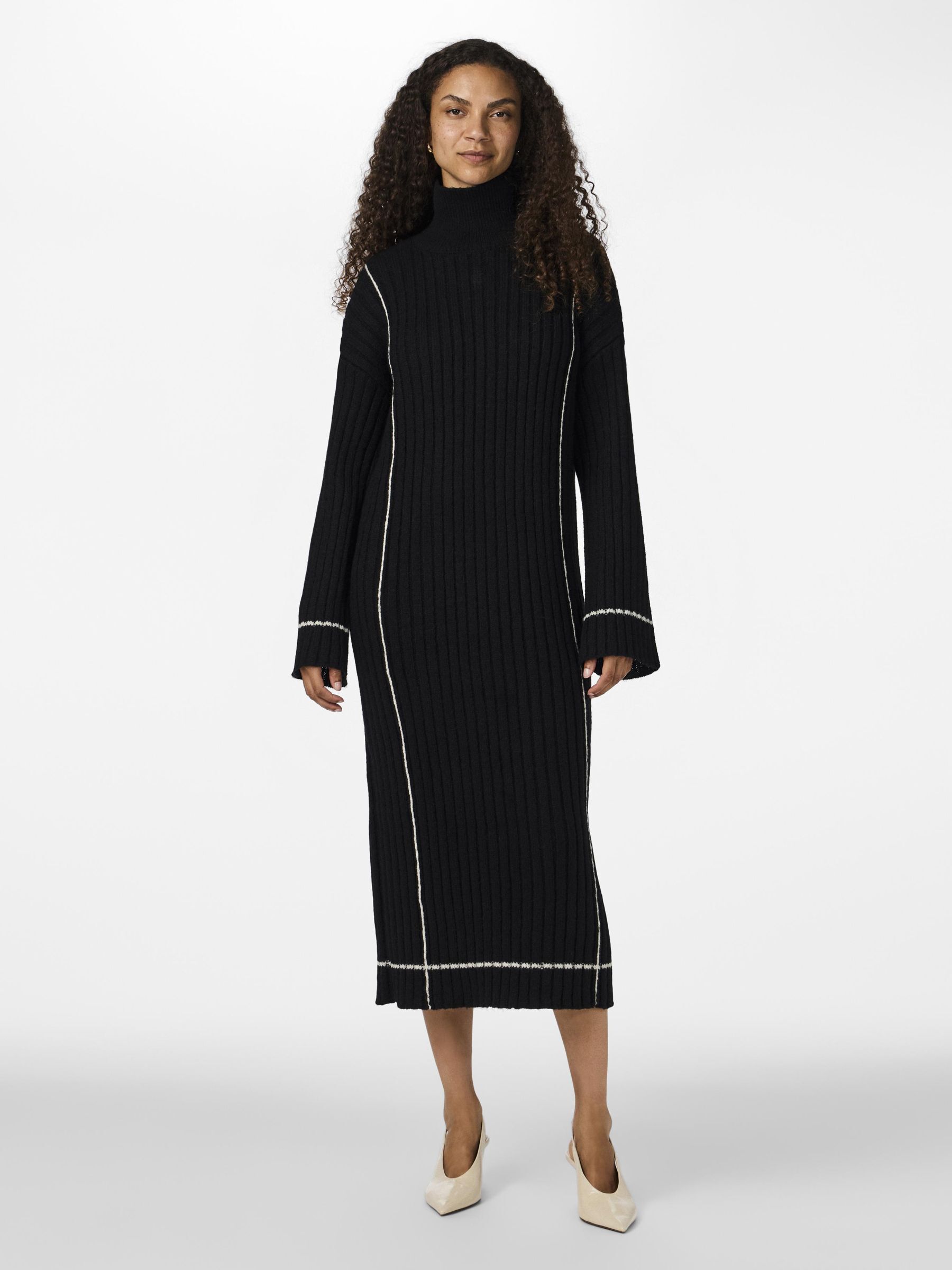 Robe en maille noir on sale