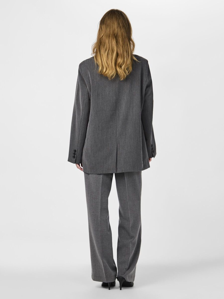 YAS YASLIKKA OVERSIZED BLAZER, Dark Grey Melange, highres - 26030710_DarkGreyMelange_004.jpg