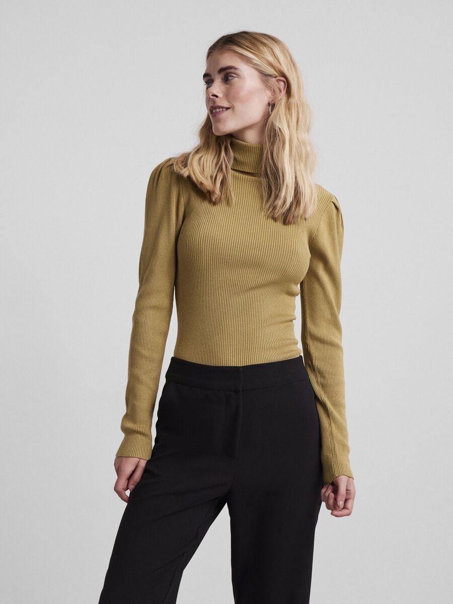 Y.A.S YASTIMMA LONG SLEEVED TOP, Khaki, highres - 26026245_Khaki_003.jpg