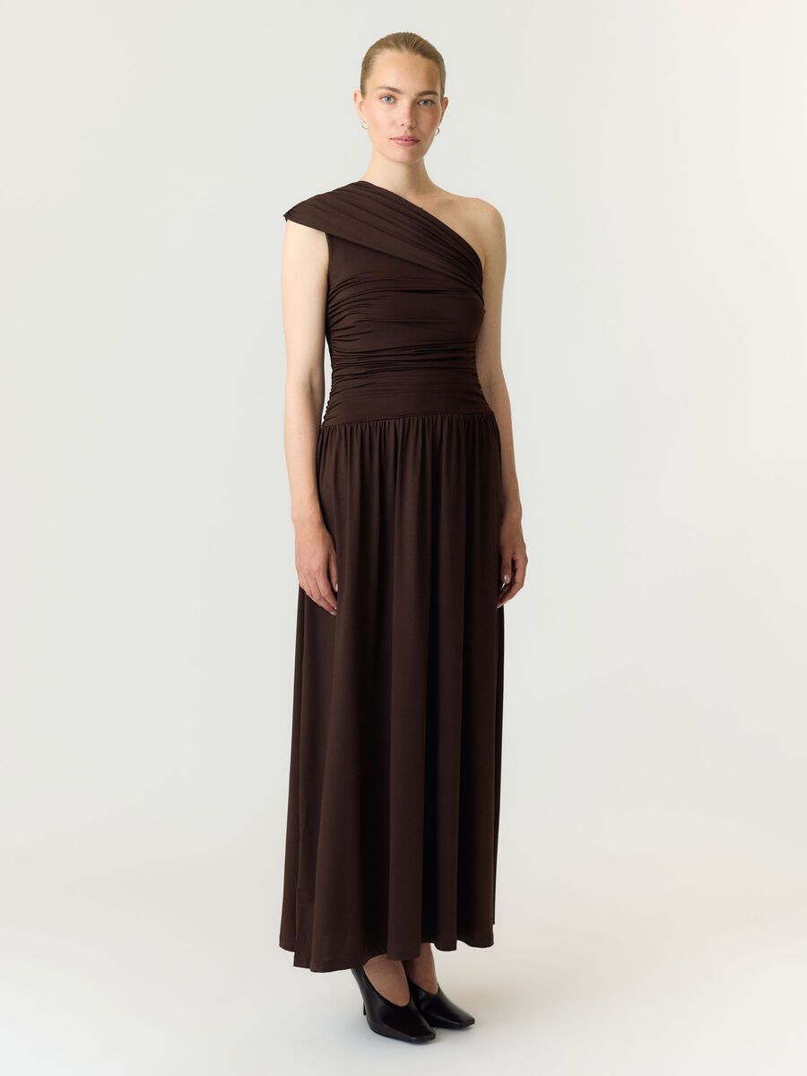Carousel image 4 YASWINJA  MAXI DRESS, Coffee Bean