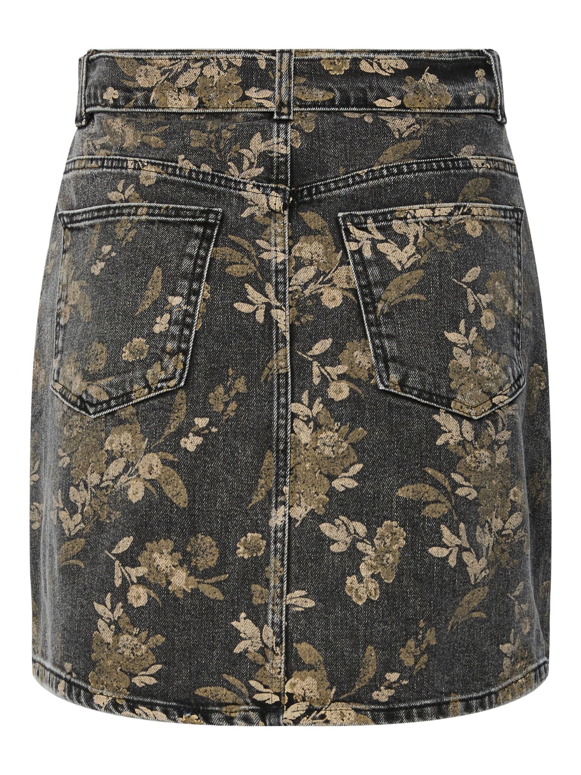 Carousel image - YASTAUPERA DENIM MINI SKIRT, Taupe Gray | 6