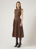 Product image thumbnail - YASKRISSI BUBBLE HEM MIDI DRESS, Pinecone | 4