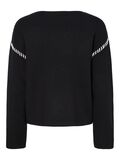 Product image thumbnail - YASSTITCHA KNITTED PULLOVER, Black | 6