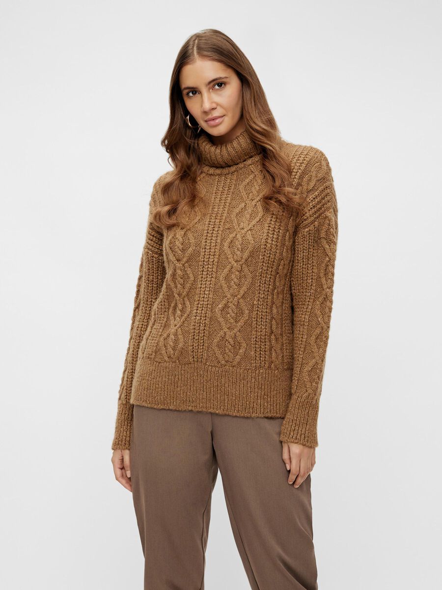 Y.A.S YASTALIA KNITTED PULLOVER, Tawny Brown, highres - 26024517_TawnyBrown_003.jpg