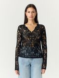 Product image thumbnail 1 YASLACEY LACE LONG SLEEVED TOP, Black