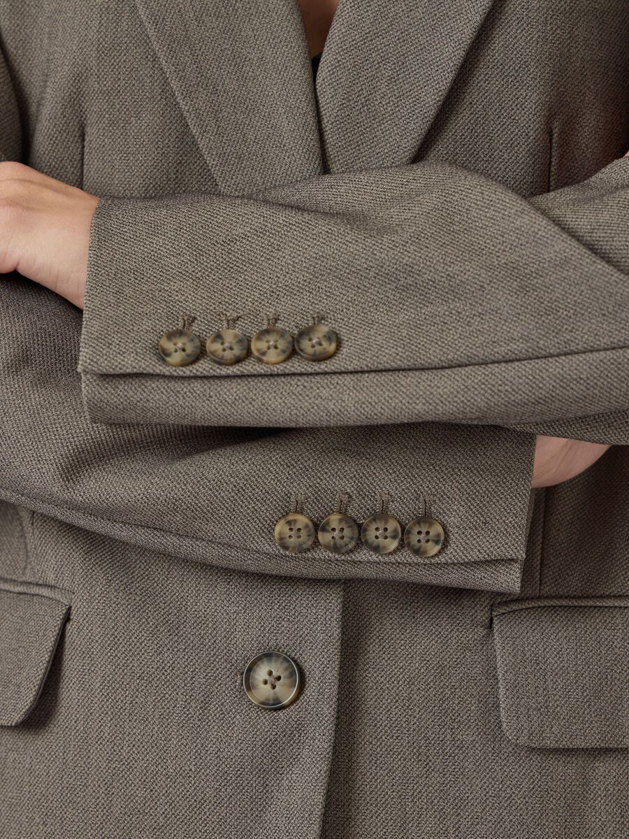 Carousel image - YASREEMAJ BLAZER, Grey Melange | 5