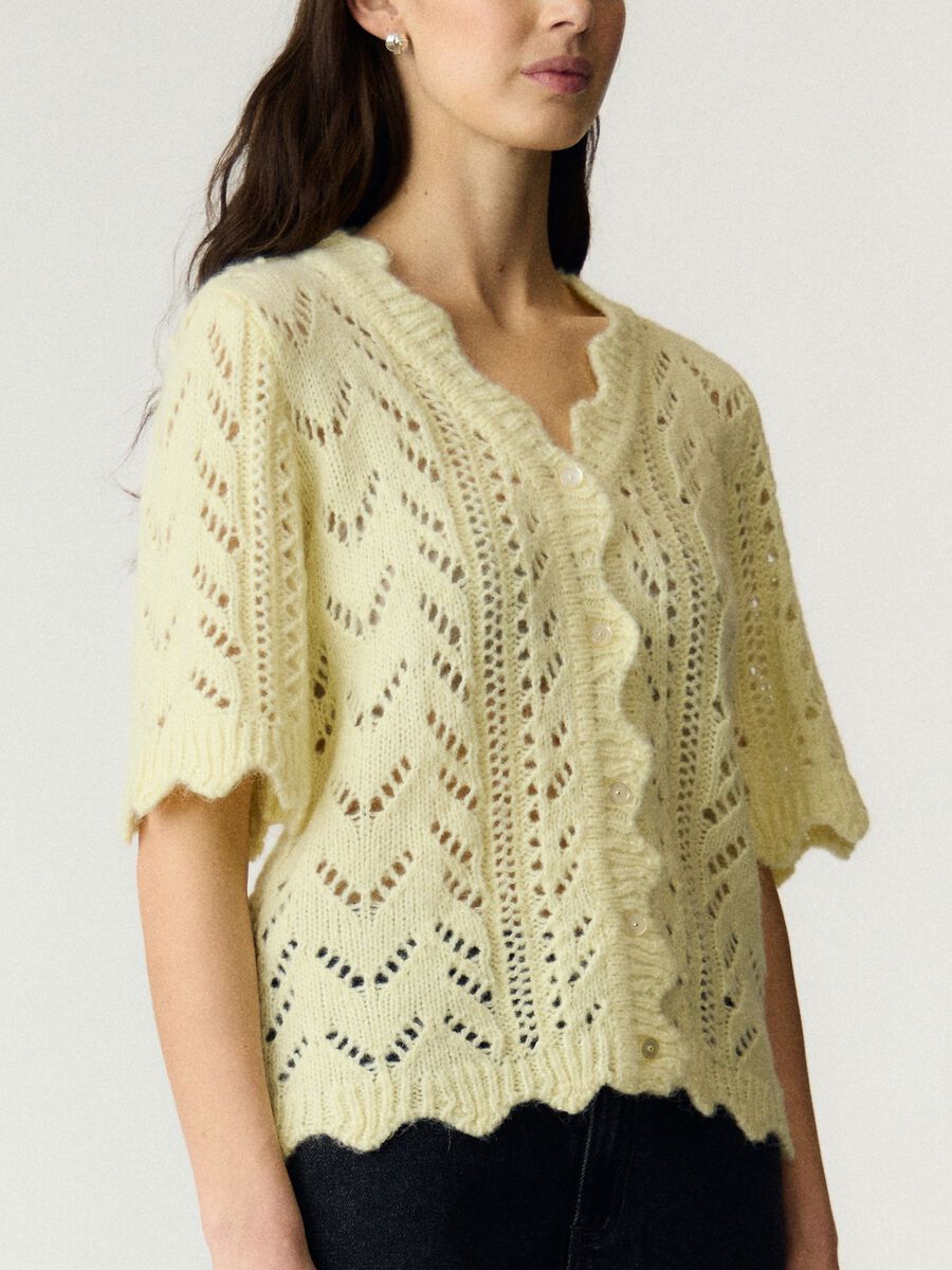 Product carousel image - YASVIENNA  KNITTED CARDIGAN, Anise Flower | 2