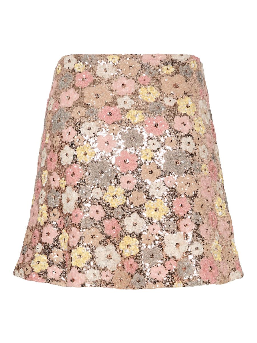 Carousel image - YASLALEA HW SEQUIN MINI SKIRT, French Vanilla | 6