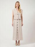 Product image thumbnail - YASUSUMA HW LINEN BLEND MAXI SKIRT, White Pepper | 4