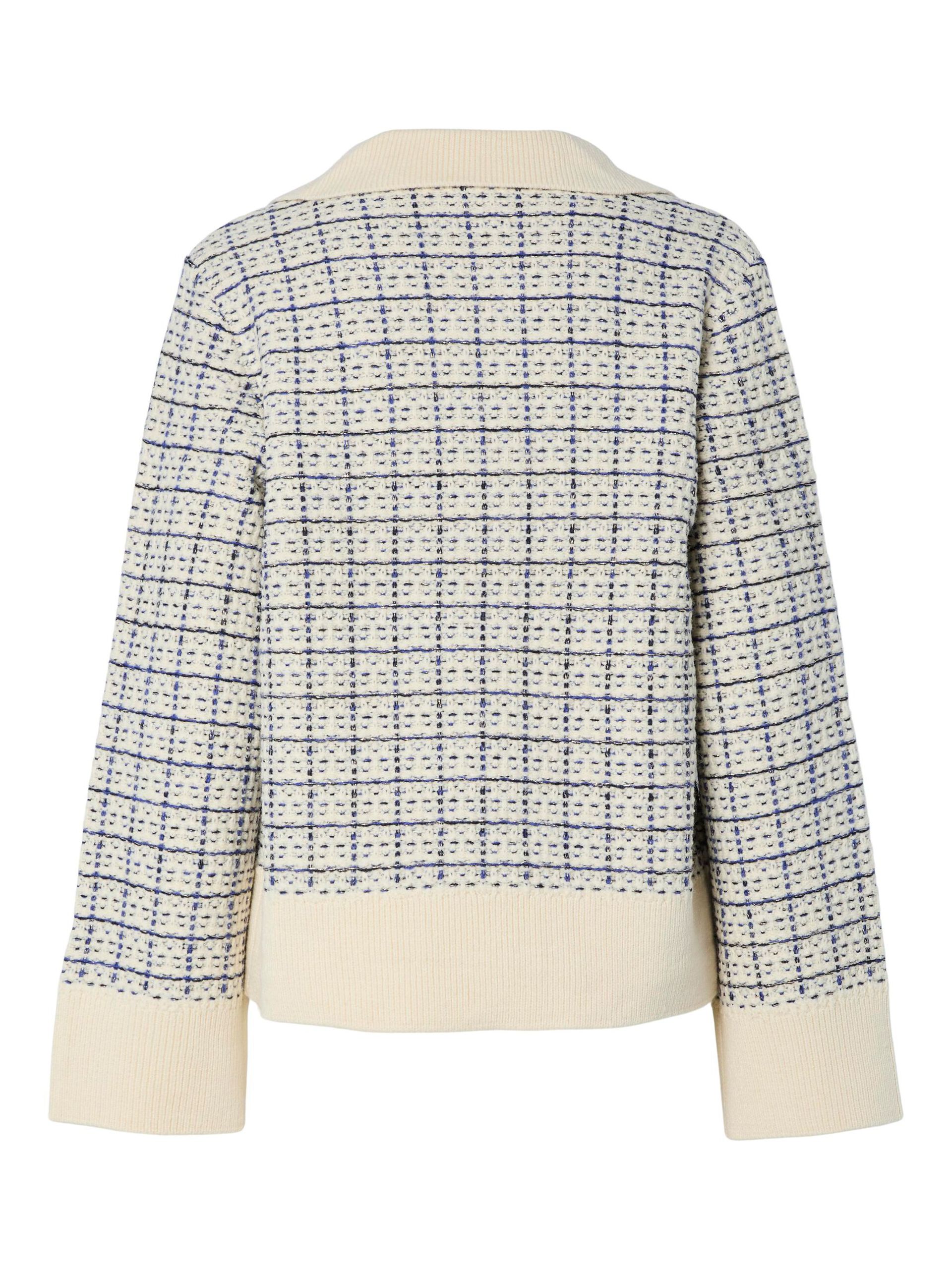 Carousel image - YASLIVIA V-AUSSCHNITT STRICKPULLOVER, Birch | 6