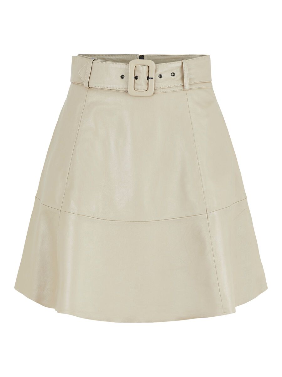 Carousel image - YASELLI LEATHER MINI SKIRT, Chinchilla | 5