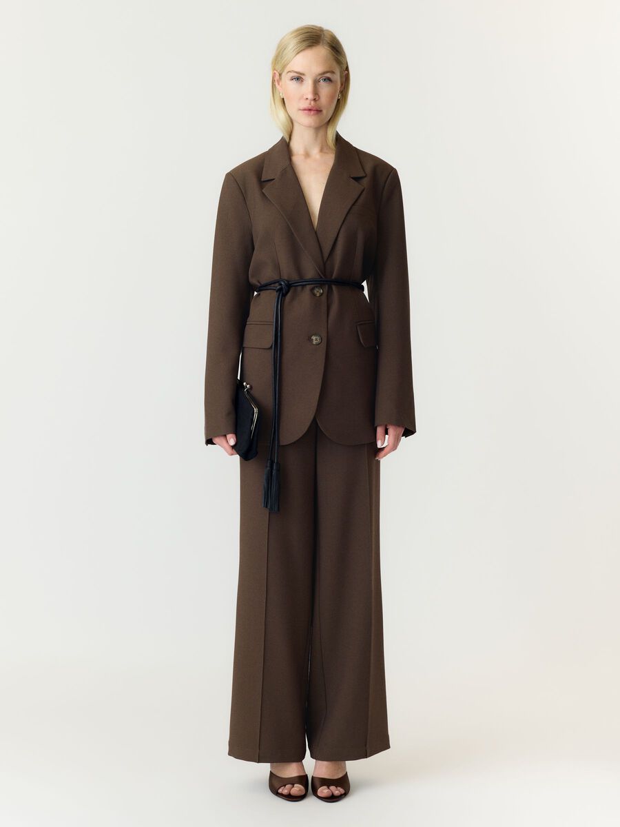 Carousel image 5 YASREEMAJ BLAZER, Chocolate Brown