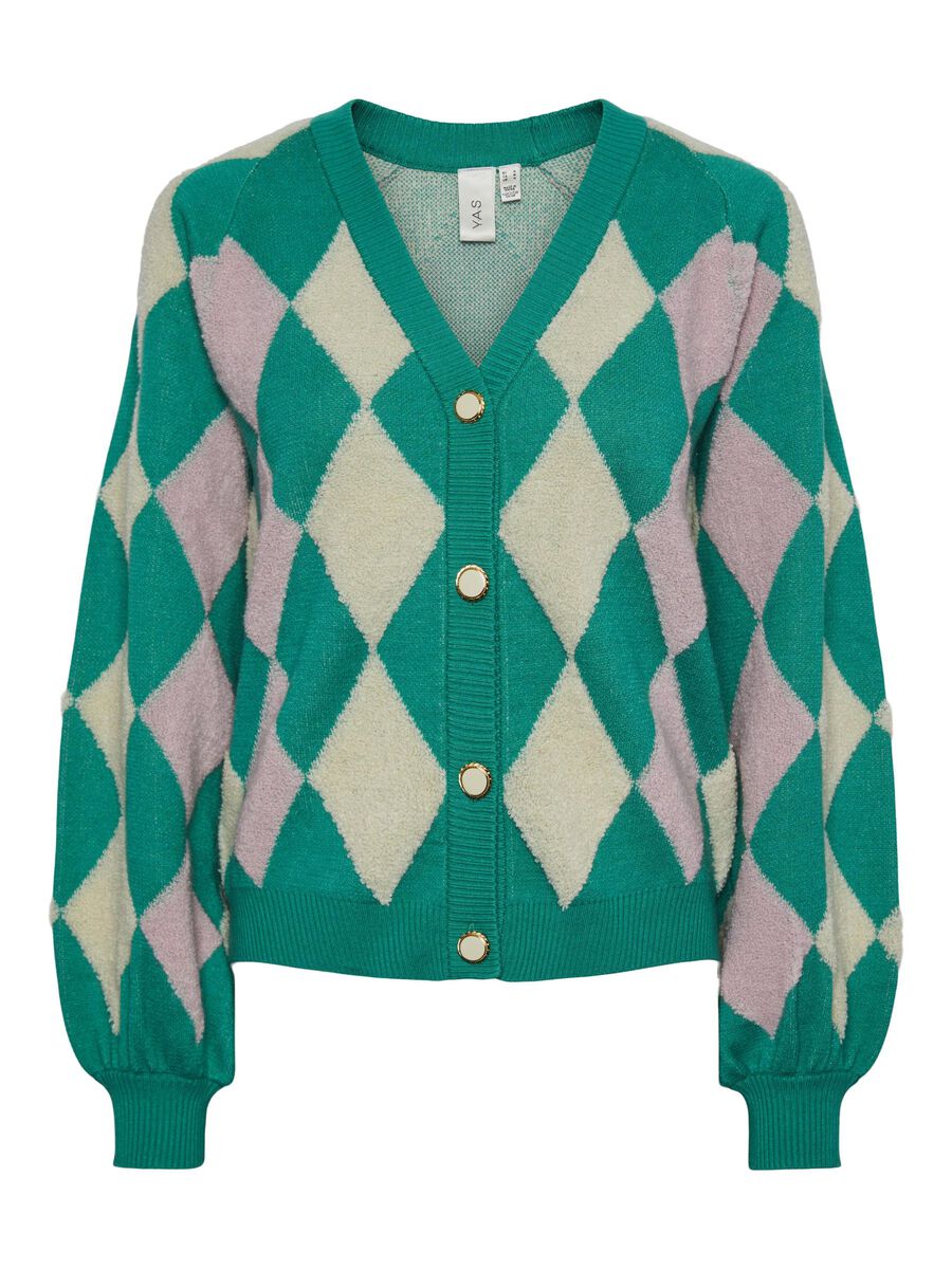 Y.A.S YASARGYLE KNITTED CARDIGAN, Pepper Green, highres - 26028105_PepperGreen_965310_001.jpg