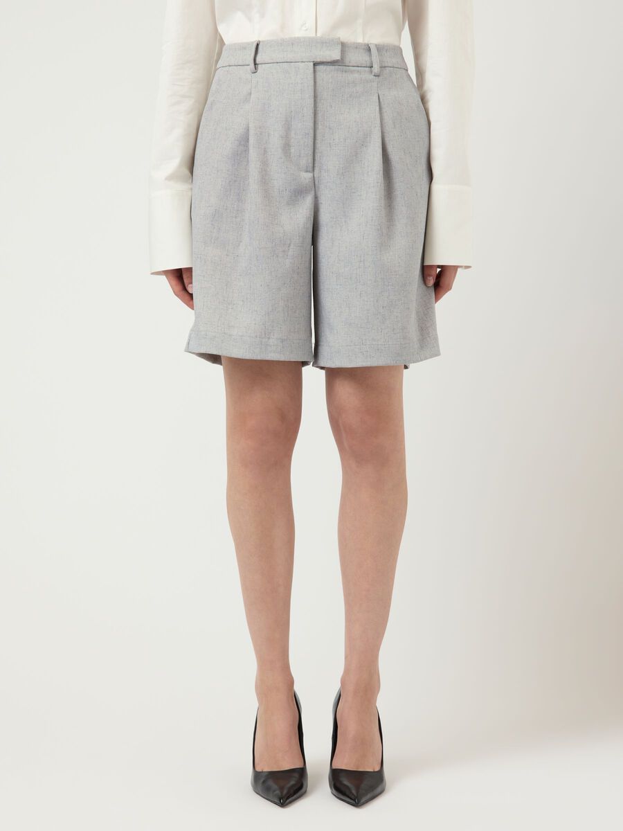 Product carousel image - YASRIU SHORTS, Light Grey Melange | 1
