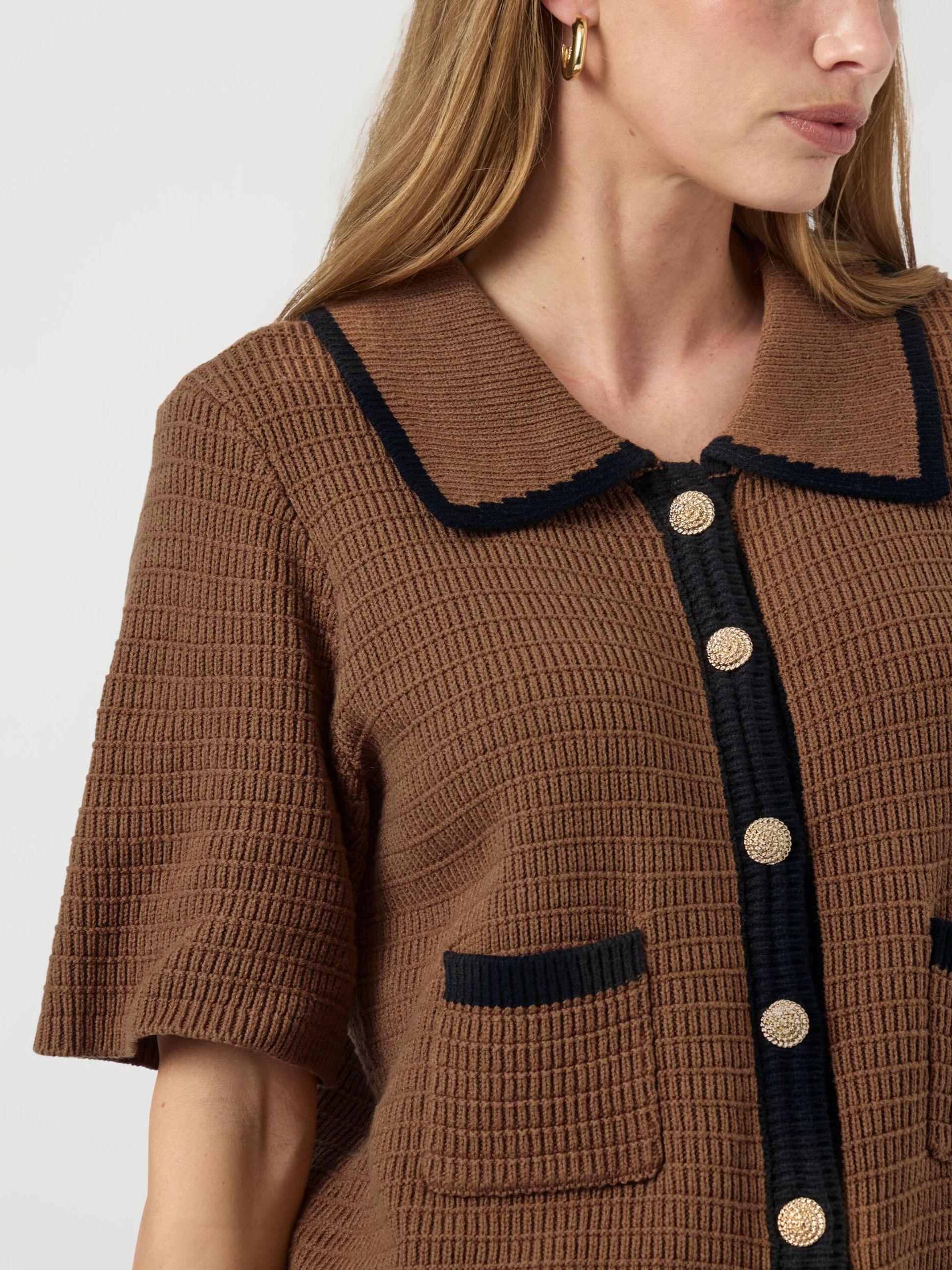 Carousel image - YASKLOMA KNITTED CARDIGAN, Malt Ball | 3