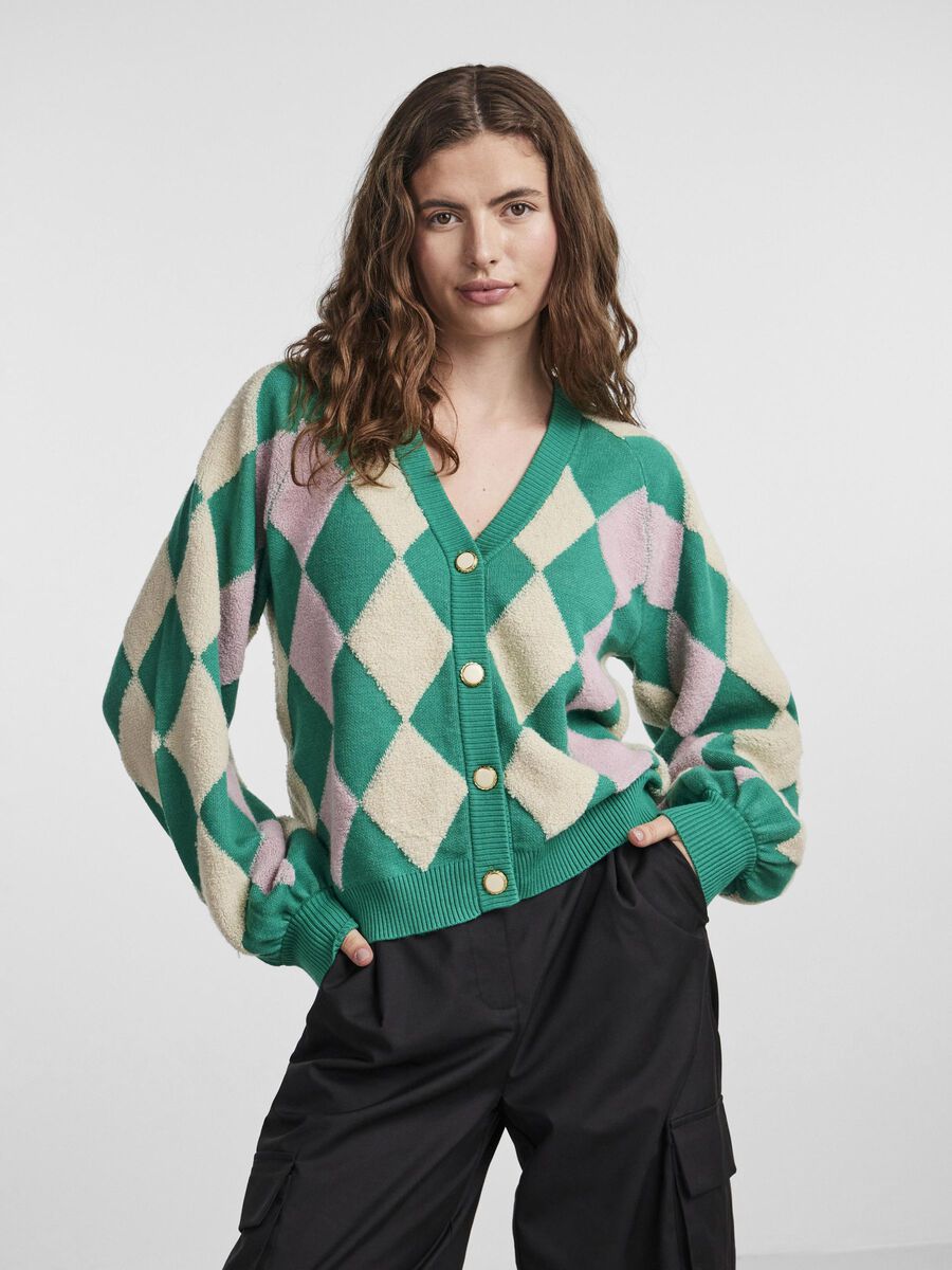Y.A.S YASARGYLE KNITTED CARDIGAN, Pepper Green, highres - 26028105_PepperGreen_965310_003.jpg