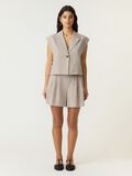 Product image thumbnail - YASUSUMA - LIN M&Eacute;LANG&Eacute; GILET, White Pepper | 4