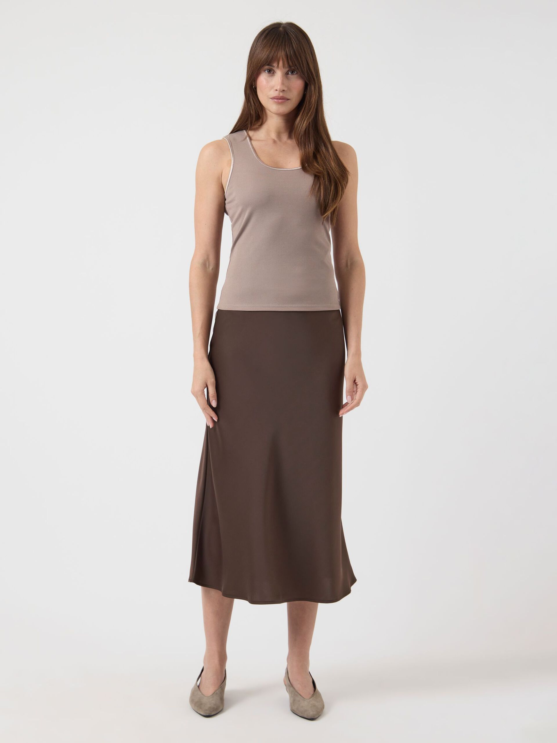 Carousel image - YASPALOMA TANK TOP, Taupe Gray | 4