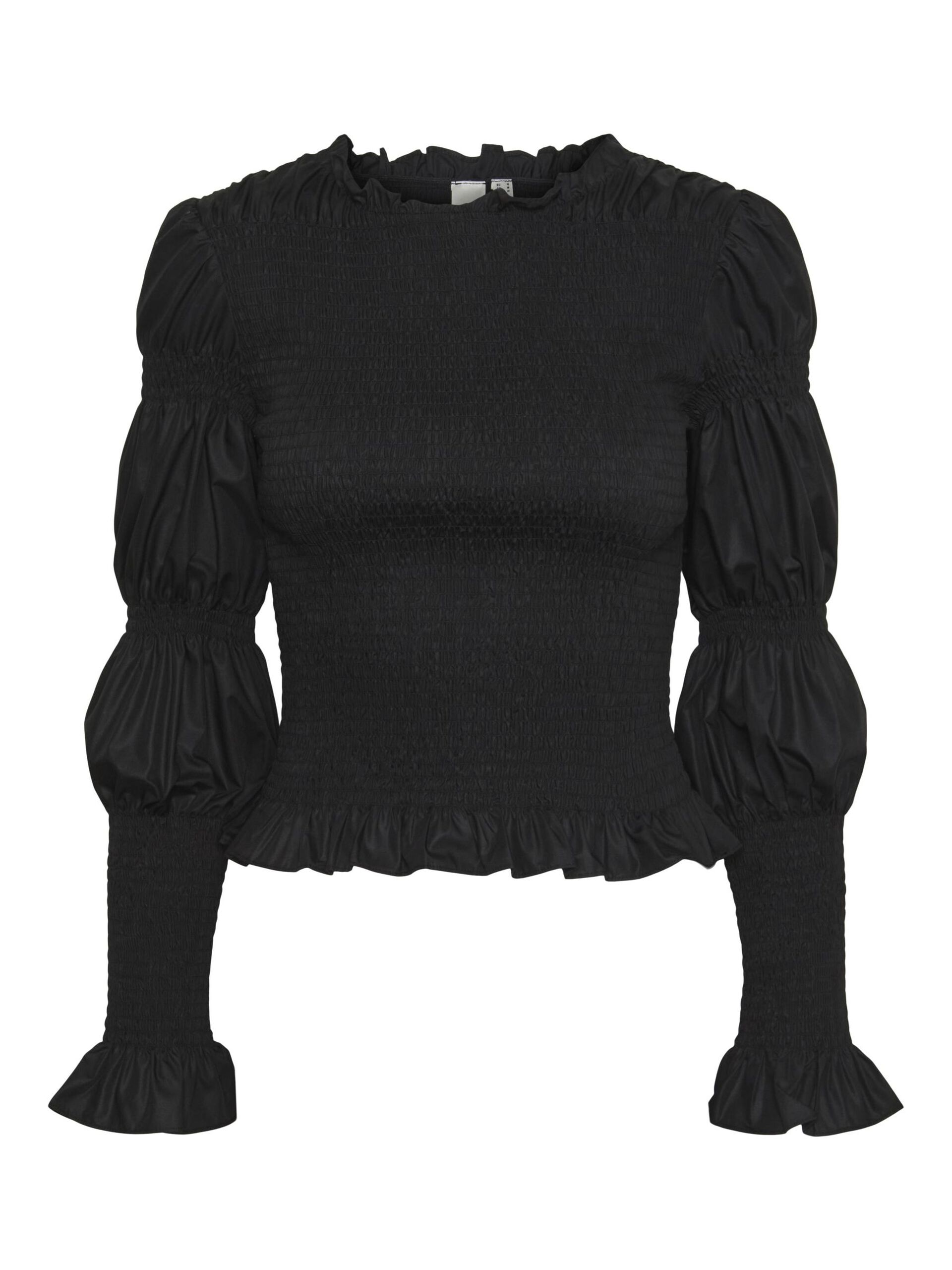 Carousel image - YASCHEMMA SMOCK-BLUSE, Black | 5