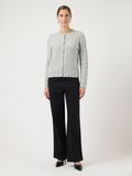 Product image thumbnail - YASBUBERA CARDIGAN EN MAILLE, Light Grey Melange | 4