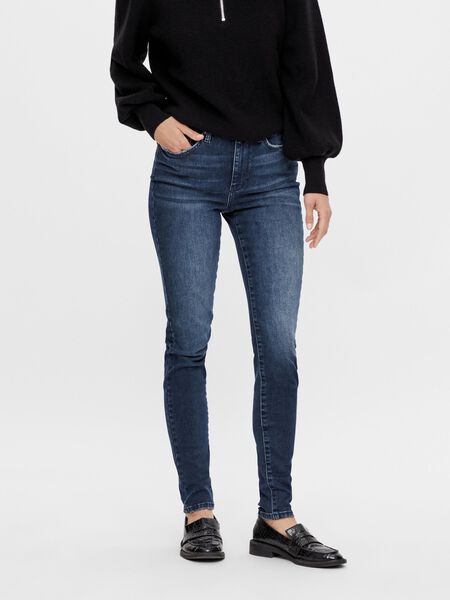 Y.A.S YASAYO SKINNY FIT JEANS, Dark Blue Denim, highres - 26025090_DarkBlueDenim_003.jpg