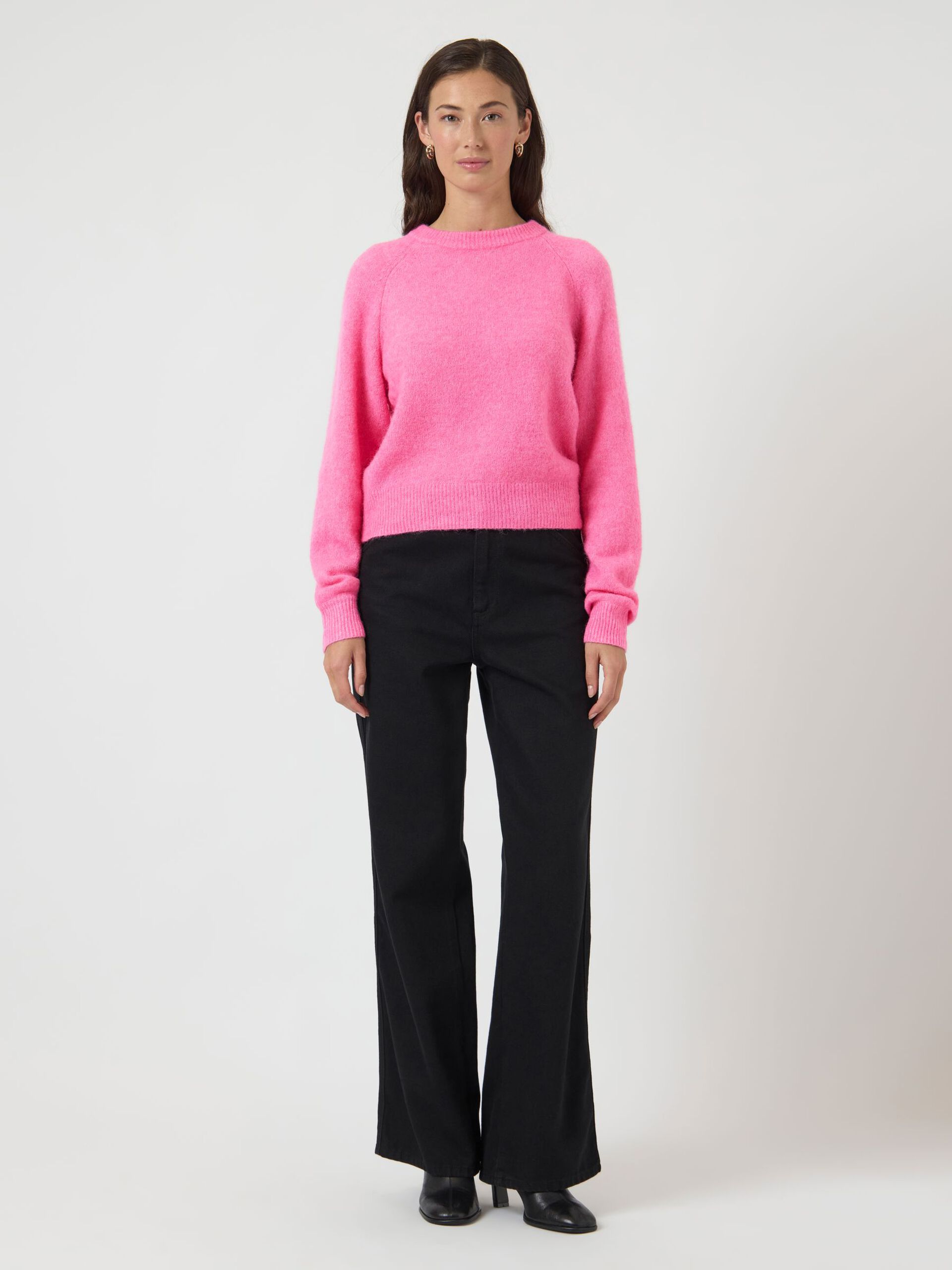 Carousel image - YASJOHI WOOL KNITTED PULLOVER, Begonia Pink | 4