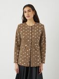 Product image thumbnail - YASSOLLER SEQUIN BLAZER, Taupe Gray | 1