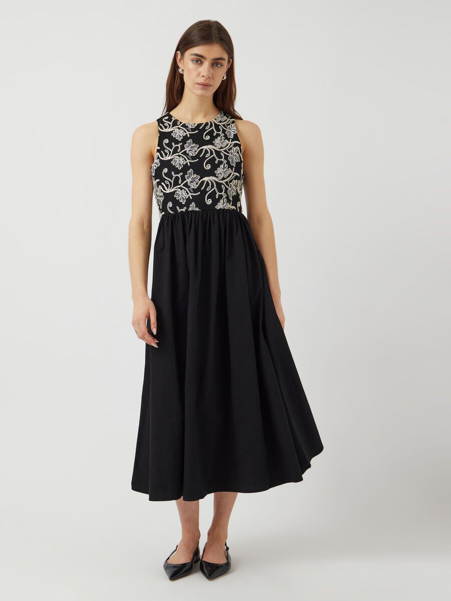 YAS YASMIRI LONG CORD DETAIL  MIDI DRESS, Black, highres - 26038587_Black_003.jpg