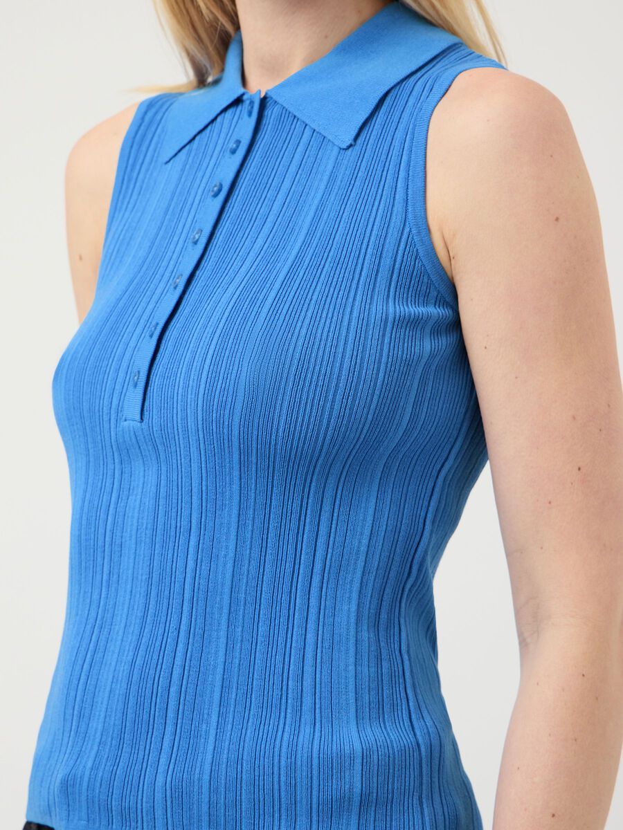 Carousel image - YASTANKI POLO  KNITTED TOP, Marina | 3