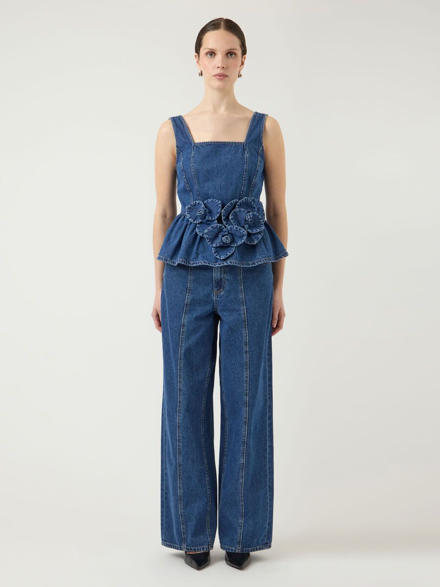 Carousel image - YASELSIE - TMH JEAN &Agrave; COUPE AMPLE, Medium Blue Denim | 4