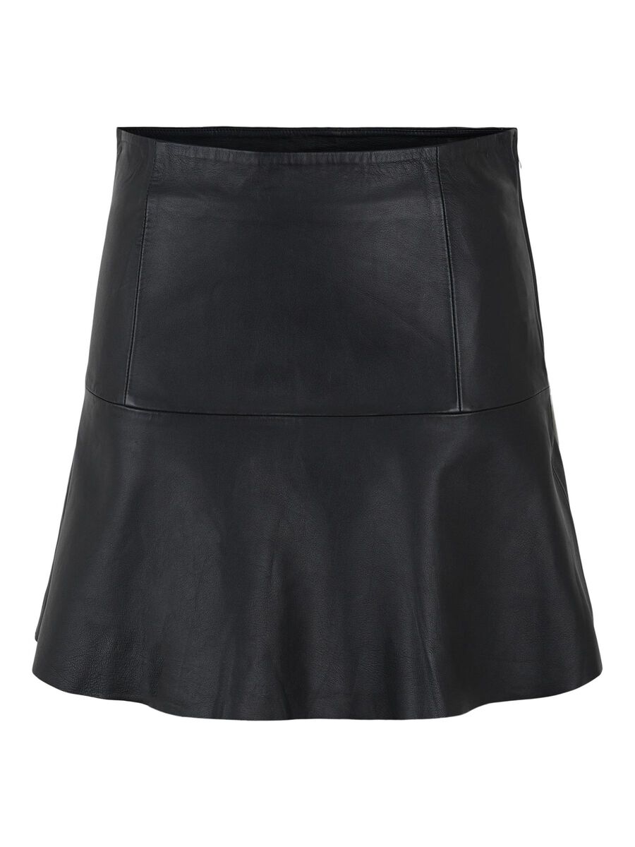 Carousel image - YASMELVA LEATHER MINI SKIRT, Black | 5