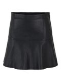Product image thumbnail - YASMELVA LEATHER MINI SKIRT, Black | 5