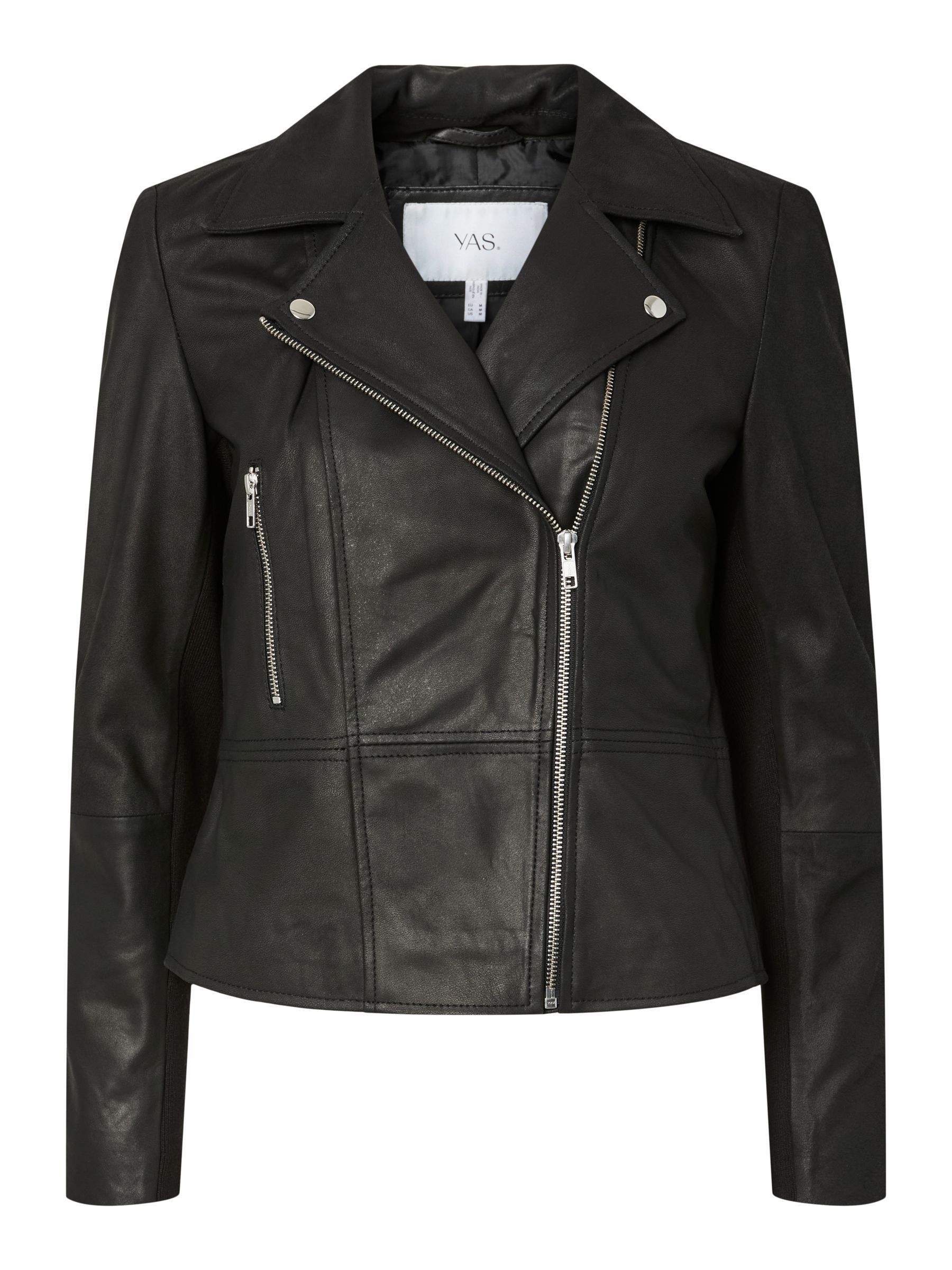 YASSOPHIE LEREN BIKERJACK | Zwart | YAS® Nederland