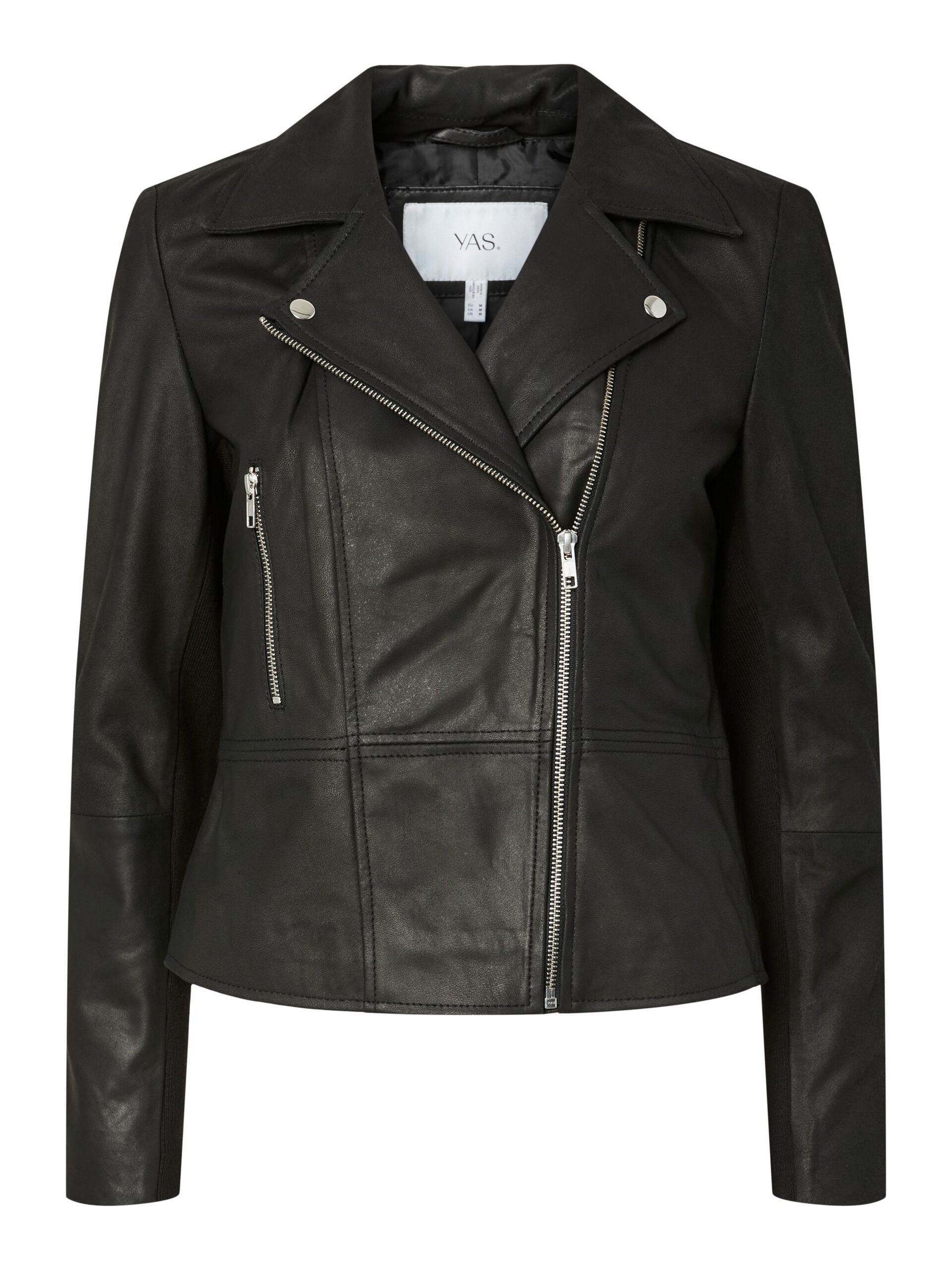 Carousel image - YASSOPHIE CUIR VESTE MOTARD, Black | 2