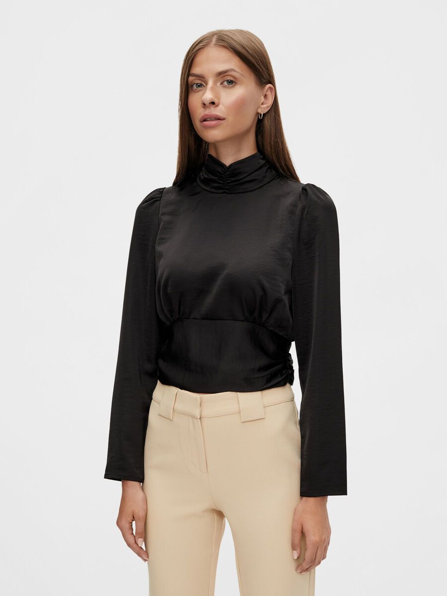 Y.A.S YASMILA BLUSE, Black, highres - 26026218_Black_003.jpg