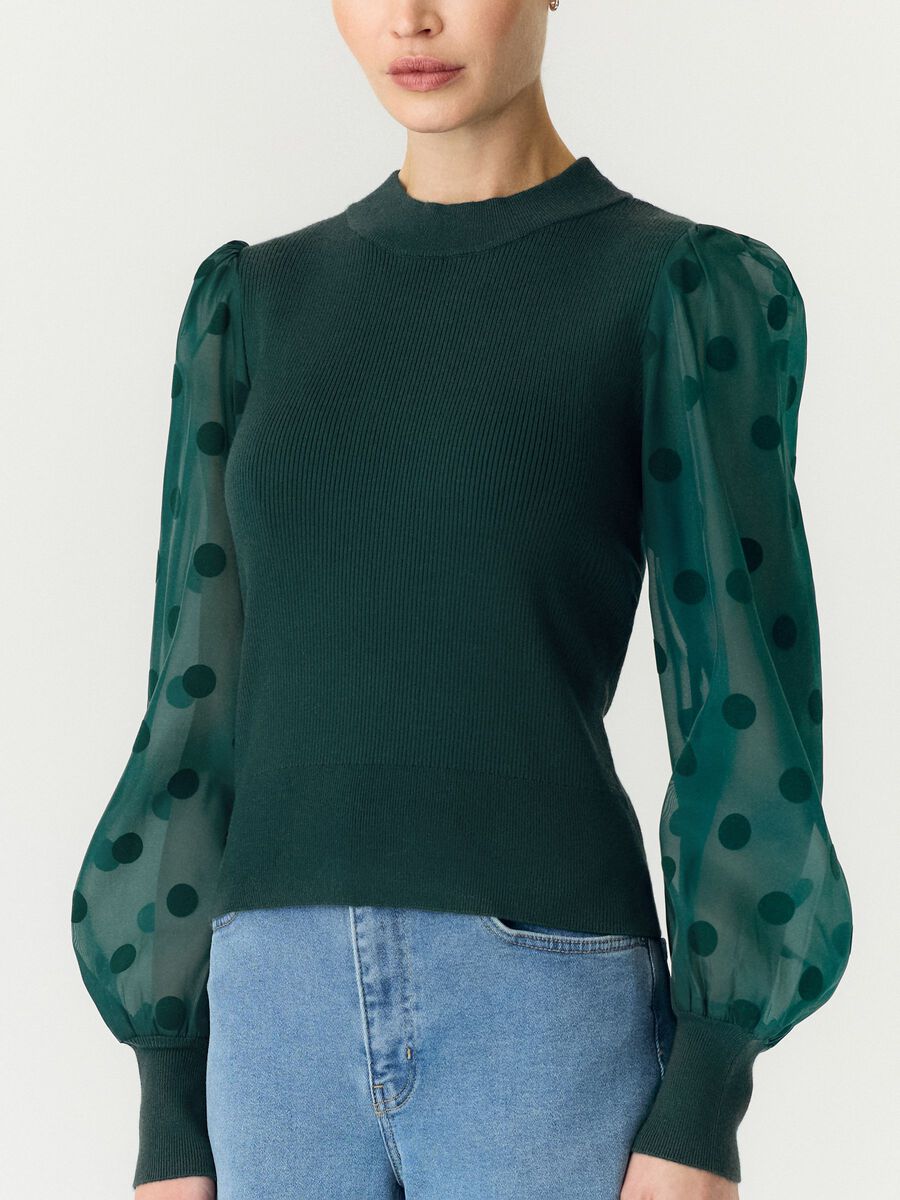 Carousel image 3 YASDOTME BALLOON SLEEVE BLOUSE, Ponderosa Pine