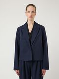 Product image thumbnail - YASDAKOTA CROPPED BLAZER, Navy Blazer | 1