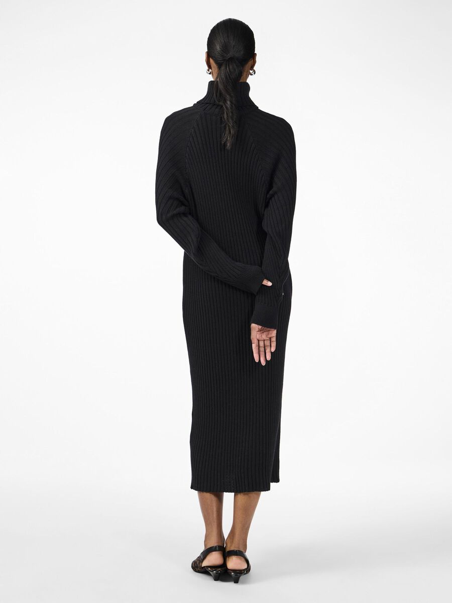 Y.A.S YASMAVI STRIKKET KJOLE, Black, highres - 26028660_Black_004.jpg