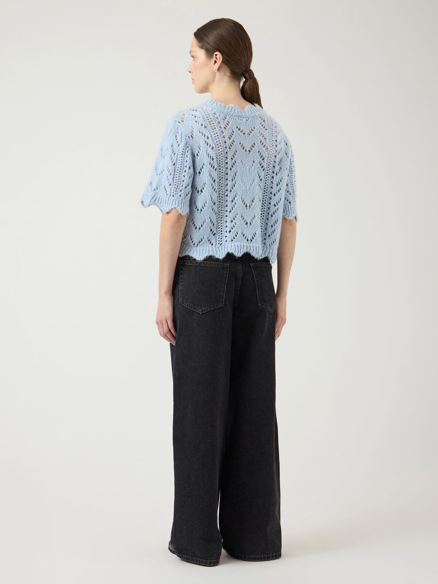 Carousel image - YASVIENNA  KNITTED CARDIGAN, Skyway | 2