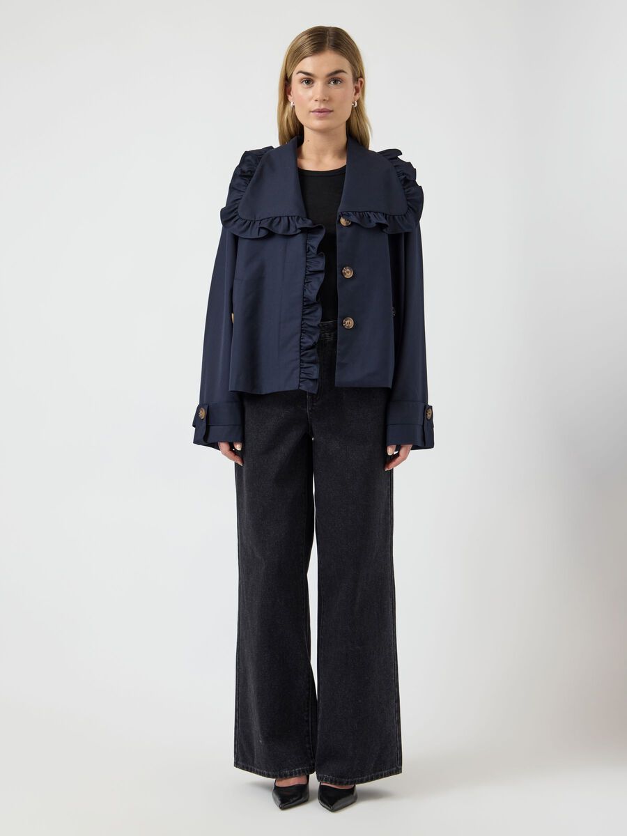 Carousel image - YASELSANA SHORT TRENCHCOAT, Navy Blazer | 4