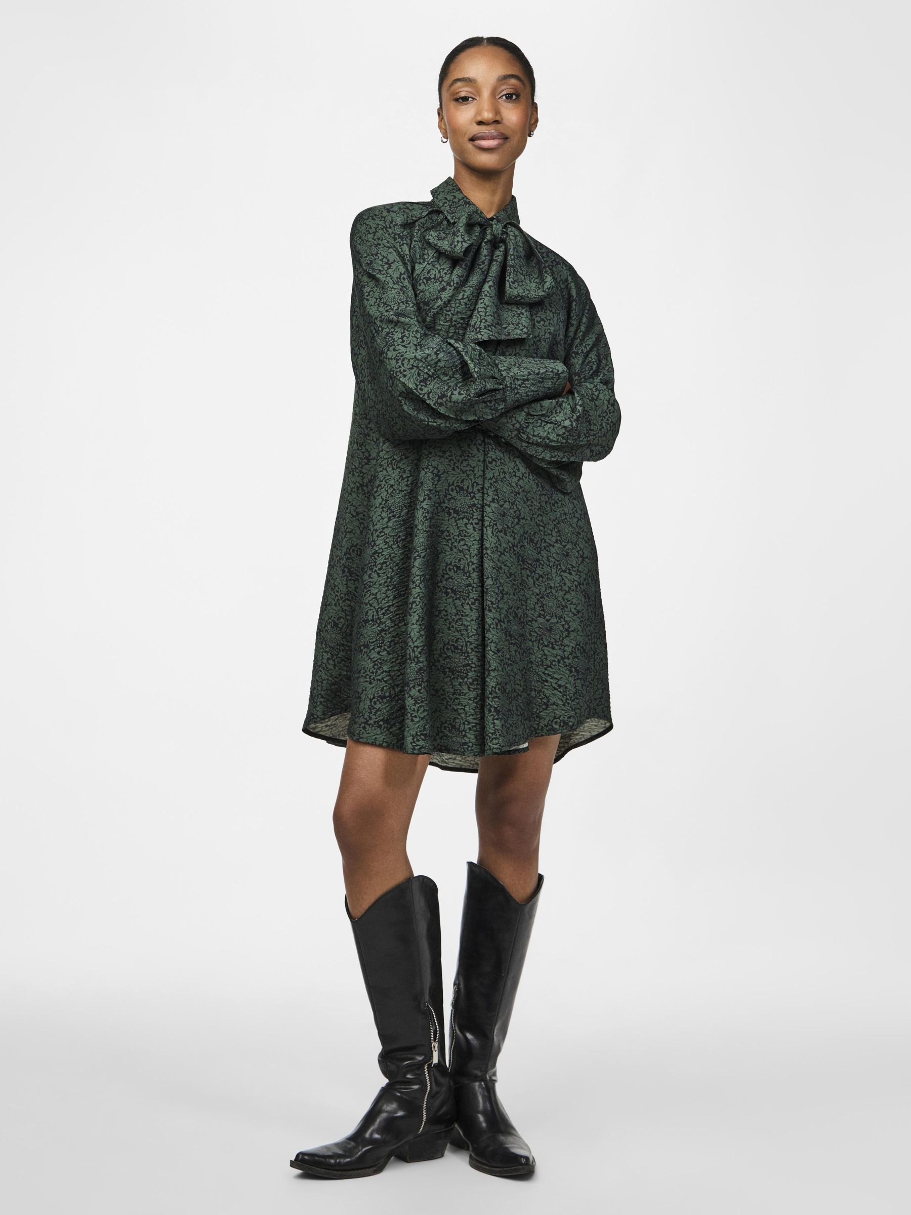 Yas spotted skater dress best sale
