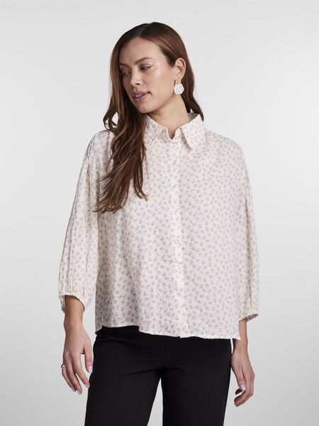 Y.A.S YASYOLANDA 3/4 SLEEVED SHIRT, Birch, highres - 26029972_Birch_1053874_003.jpg