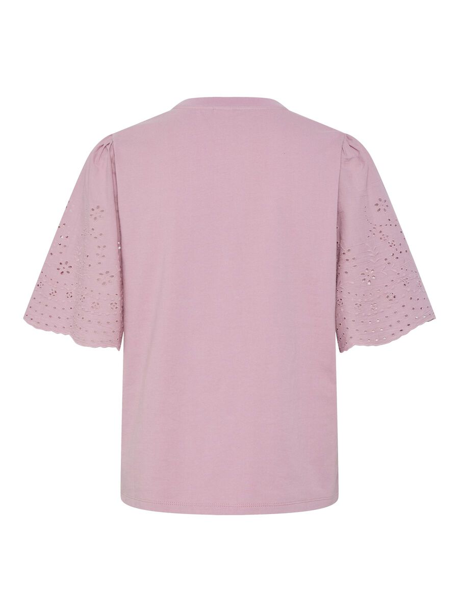 Carousel image - YASLEX BRODERIE ANGLAIS T-SHIRT, Lilas | 6