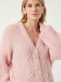 Product image thumbnail - YASZUMA - LAINE MÉLANGÉE CARDIGAN EN MAILLE, Orchid Pink | 3