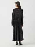 Product image thumbnail - YASPELLA FRINGE LONG SLEEVED TOP, Black | 2