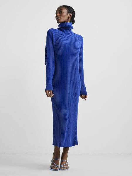 Y.A.S YASMAVI KNITTED DRESS, Strong Blue, highres - 26025937_StrongBlue_003.jpg