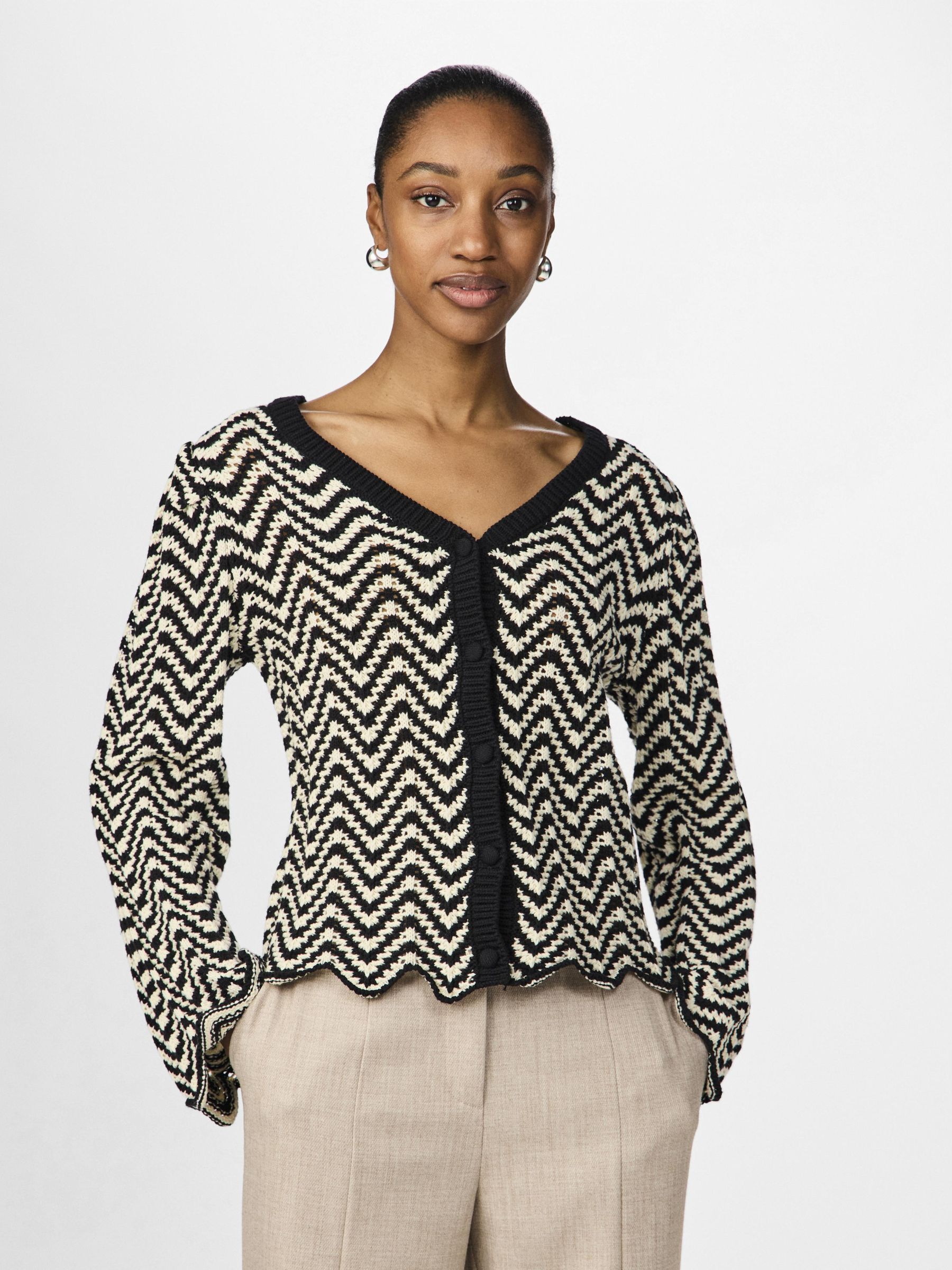 YASWHIZ KNITTED CARDIGAN Black YAS Italy