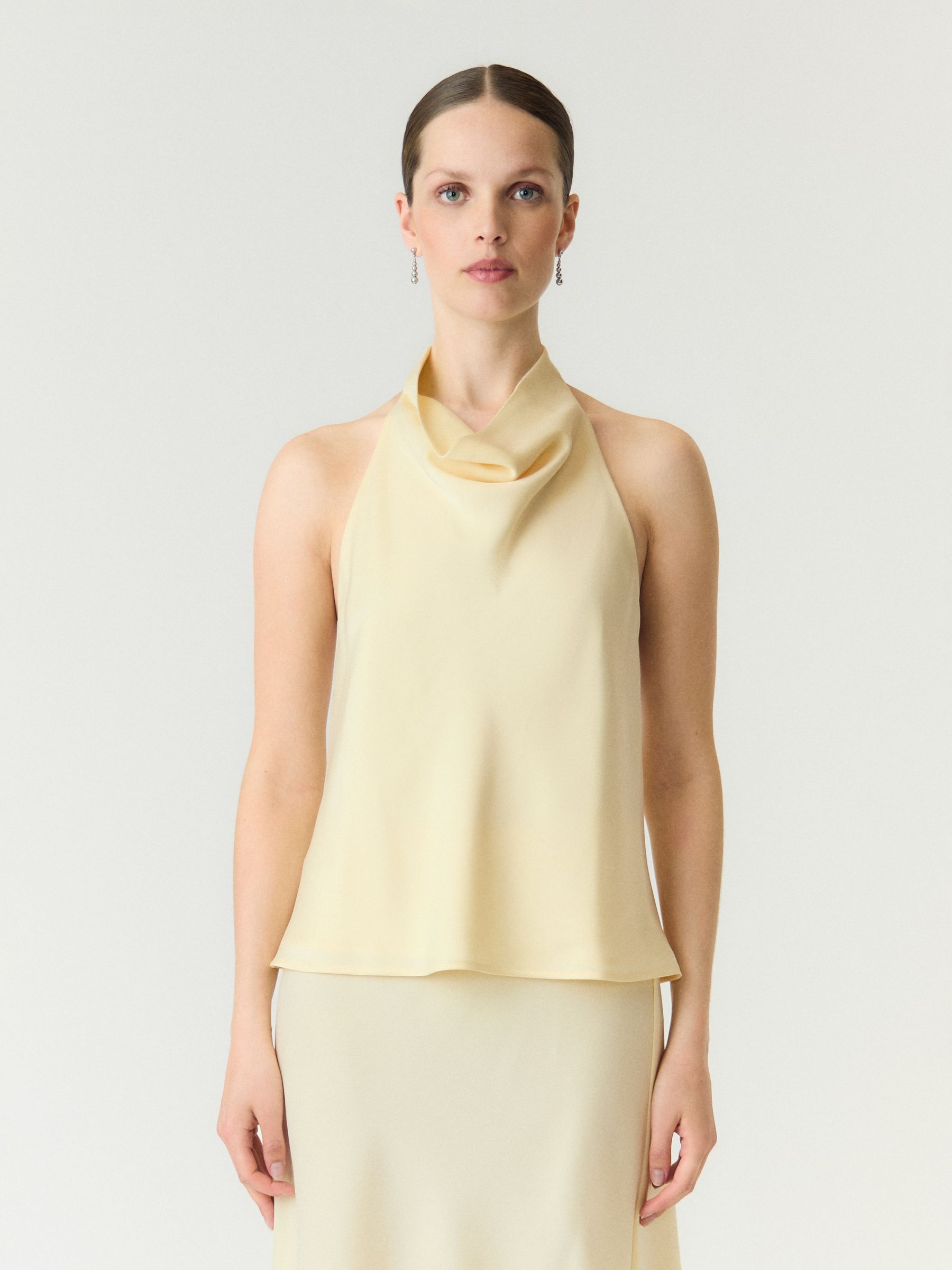 YASPELLA HALTERNECK TOP | Yellow | YAS® Sweden
