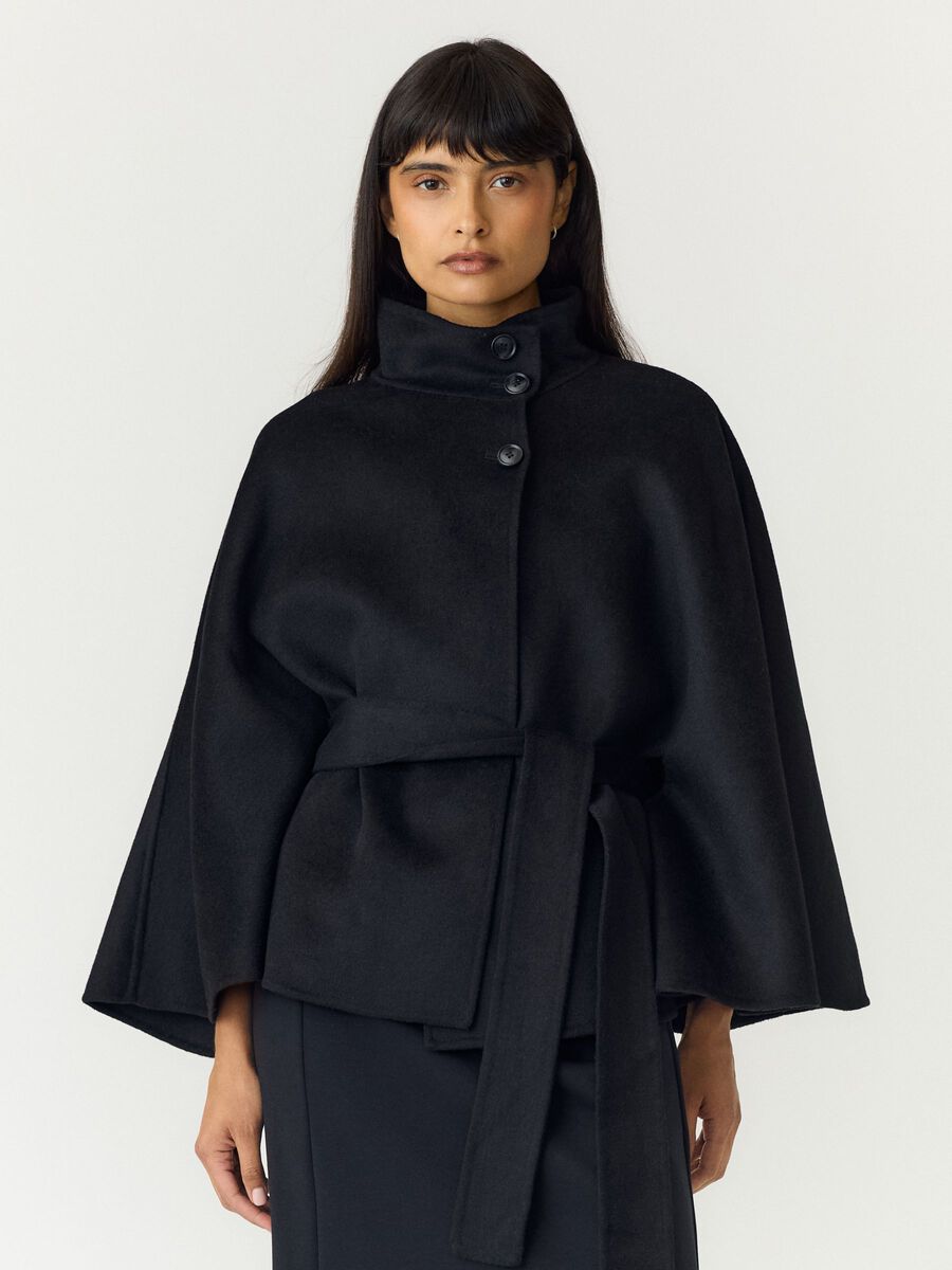Carousel image 1 YASALMIO HANDMADE WOOL BLEND  JACKET, Black