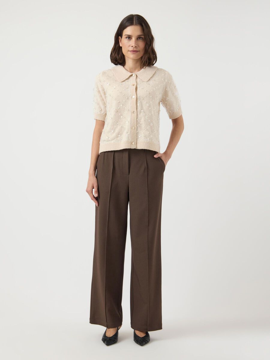 Carousel image - YASMERILLA KNITTED CARDIGAN, Birch | 4